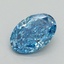 1.50 Ct. Fancy Vivid Blue Oval Lab Grown Diamond
