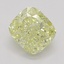 0.50 Ct. Fancy Yellow Cushion Diamond