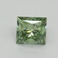 0.7 Ct. Fancy Vivid Pacific Green Princess Lab Grown Diamond