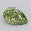 2.02 Ct. Fancy Vivid  Green Pear Lab Grown Diamond