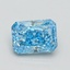 1.53 Ct. Fancy Vivid Blue Radiant Lab Grown Diamond