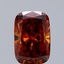 1.24 Ct. Fancy Orange Cushion Lab Grown Diamond
