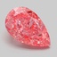2.08 Ct. Fancy Vivid Pink Pear Lab Grown Diamond