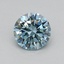 0.40 Ct. Fancy Intense Green Blue Round Lab Grown Diamond