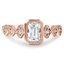 Custom Geometric Emerald Cut Diamond Ring
