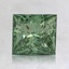 1.52 Ct. Fancy Vivid Pacific Green Princess Lab Grown Diamond