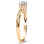 The Veneta Ring, smalltop view on a hand