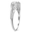 The Elnore Ring, smalltop view on a hand