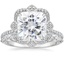 Platinum Reina Diamond Ring with Versailles Diamond Ring (3/8 ct. tw.)