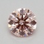0.57 Ct. Fancy Intense Pink Round Lab Grown Diamond