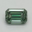 1.01 Ct. Fancy Vivid Green Emerald Lab Grown Diamond