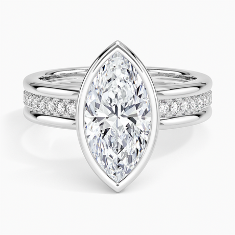 Platinum Sofia Triple Band Diamond Ring (1/4 ct. tw.)