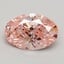 1.03 Ct. Fancy Intense Pink Oval Lab Grown Diamond