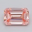 3.10 Ct. Fancy Intense  Pink Emerald Lab Grown Diamond