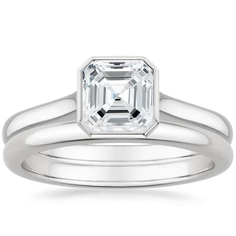 18K White Gold Luna Bridal Set