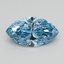 0.87 Ct. Fancy Vivid Blue Marquise Lab Grown Diamond