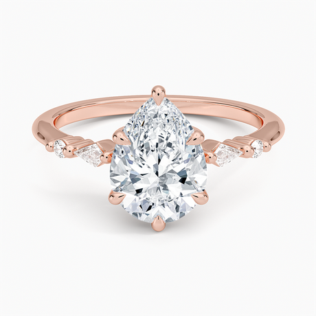 14K Rose Gold Soraya Diamond Ring