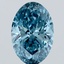 5.08 Ct. Fancy Vivid Blue Oval Lab Grown Diamond