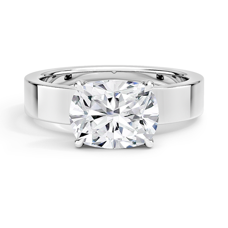 18K White Gold Peyton East-West Solitaire Ring