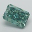 10.58 Ct. Fancy Vivid  Green Radiant Lab Grown Diamond