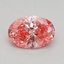 0.43 Ct. Fancy Vivid Pink Oval Lab Grown Diamond