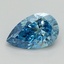 1.51 Ct. Fancy Vivid Blue Pear Lab Grown Diamond
