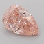 3.06 Ct. Fancy Vivid Pink Pear Lab Grown Diamond