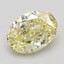 3.54 Ct. Fancy Yellow Oval Diamond