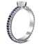 Multi-Row Diamond and Sapphire Milgrained, smallview