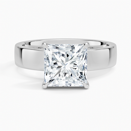 18K White Gold Peyton 4mm Solitaire Ring