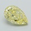 1.01 Ct. Fancy Intense Yellow Pear Lab Grown Diamond