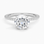 18K White Gold Demi Three-Quarter Coverage Diamond Ring (1/3 ct. tw.), smalltop view