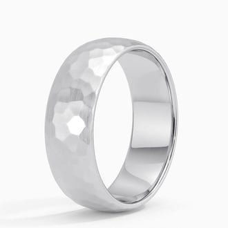 Canyon 7mm Wedding Ring in Platinum