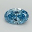 3.13 Ct. Fancy Vivid Blue Oval Lab Grown Diamond