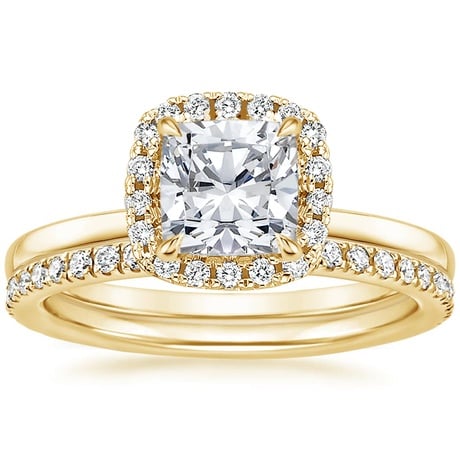 18K Yellow Gold Vienna Diamond Bridal Set (1/2 ct. tw.)
