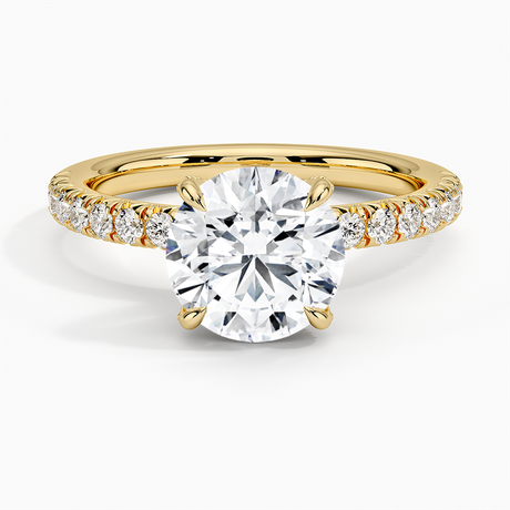 18K Yellow Gold Adorned Amelie Diamond Ring