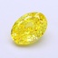 1.36 Ct. Fancy Intense  Yellow Oval Lab Grown Diamond