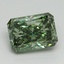 3.02 Ct. Fancy Vivid Pacific Green Radiant Lab Grown Diamond
