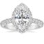 Platinum Sienna Halo Three-Quarter Coverage Diamond Ring (3/4 ct. tw.), smalltop view