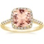 18K Yellow Gold Odessa Halo Diamond Ring (1/5 ct. tw.), smalltop view