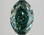 2.54 Ct. Fancy Vivid Bluish Green Oval Lab Grown Diamond