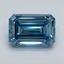 3.01 Ct. Fancy Vivid Blue Emerald Lab Grown Diamond