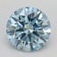 1.10 Ct. Fancy Vivid Blue Round Lab Grown Diamond