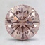 2.02 Ct. Fancy Light Pinkish Orange Round Lab Grown Diamond, smalltop view