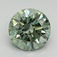 1.24 Ct. Fancy Vivid Pacific Green Round Lab Grown Diamond