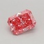 0.39 Ct. Fancy Vivid Pink Radiant Lab Grown Diamond
