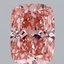 3.03 Ct. Fancy Vivid Pink Cushion Lab Grown Diamond