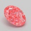 1.09 Ct. Fancy Vivid Pink Oval Lab Grown Diamond