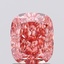 1.7 Ct. Fancy Vivid Pink Cushion Lab Grown Diamond