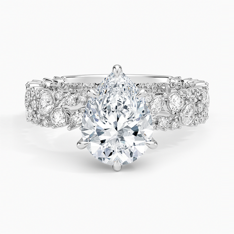 Unique Snow Inspired Diamond Ring